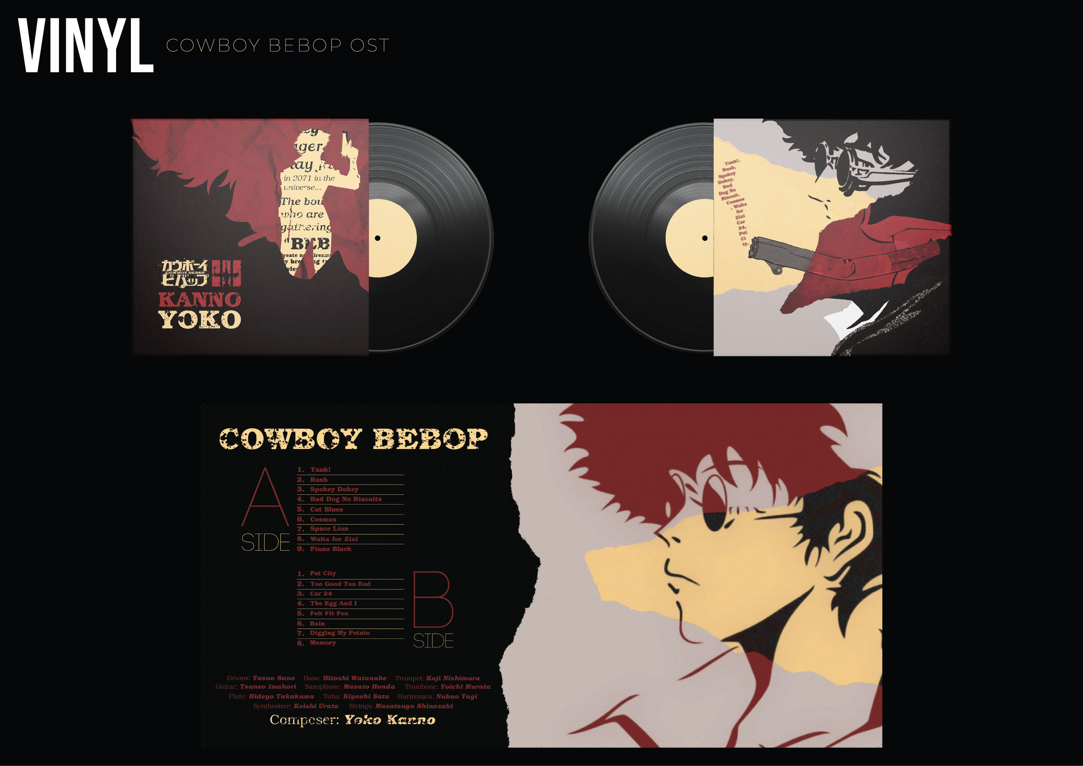 Cowboy Bebop vinyl sleeve