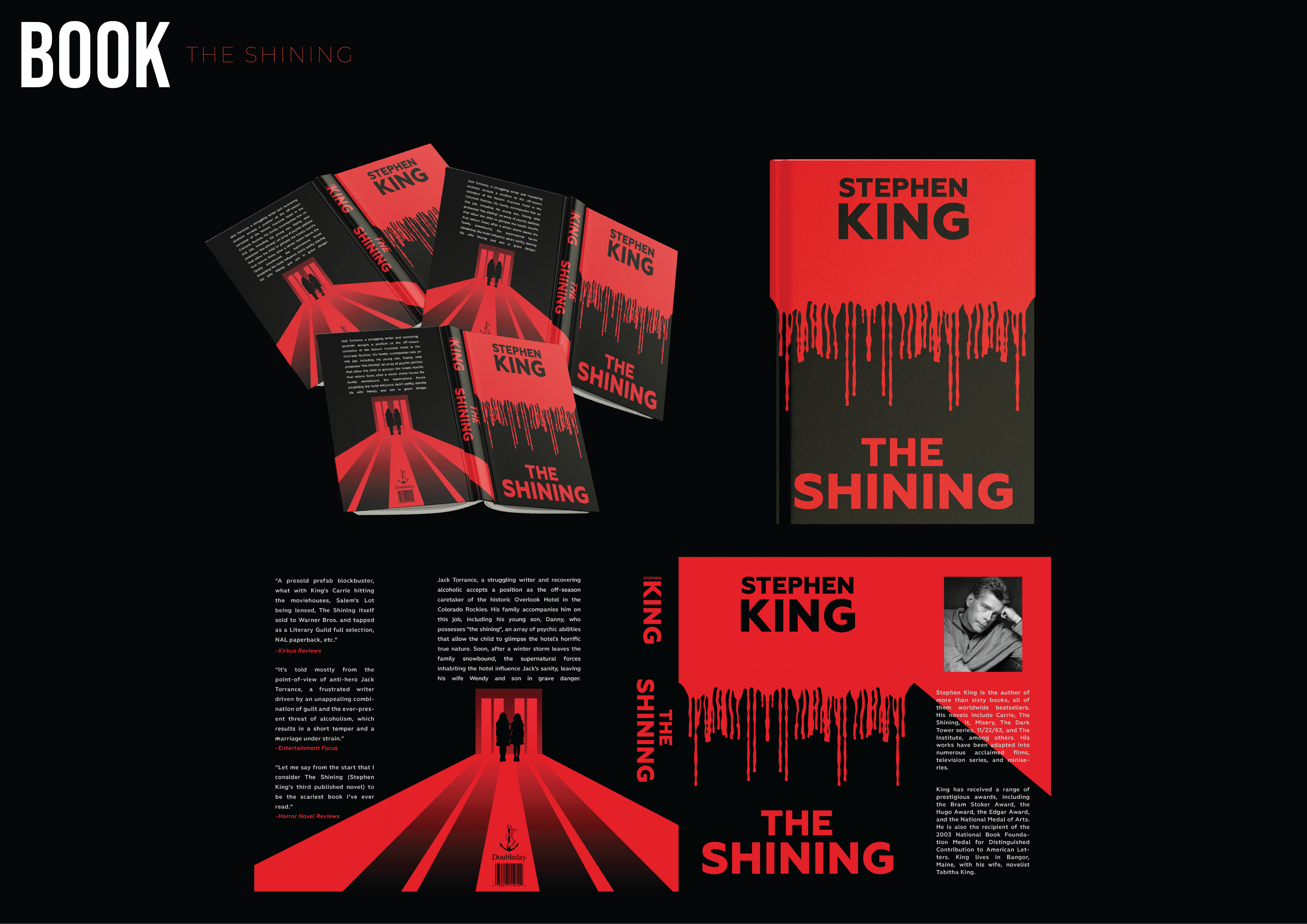 The Shining book cover for Stephen King